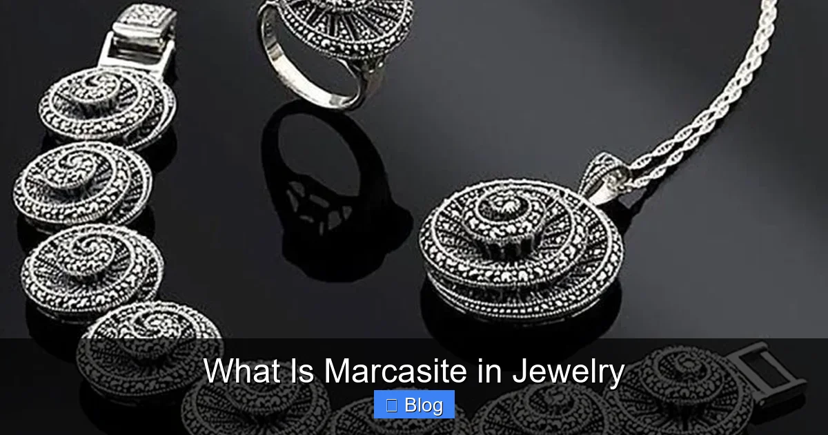 Design Characteristics of Marcasite Jewelry