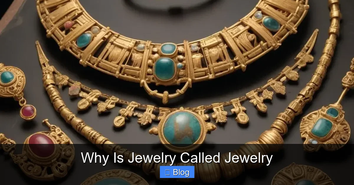 Why Is Jewelry Called Jewelry