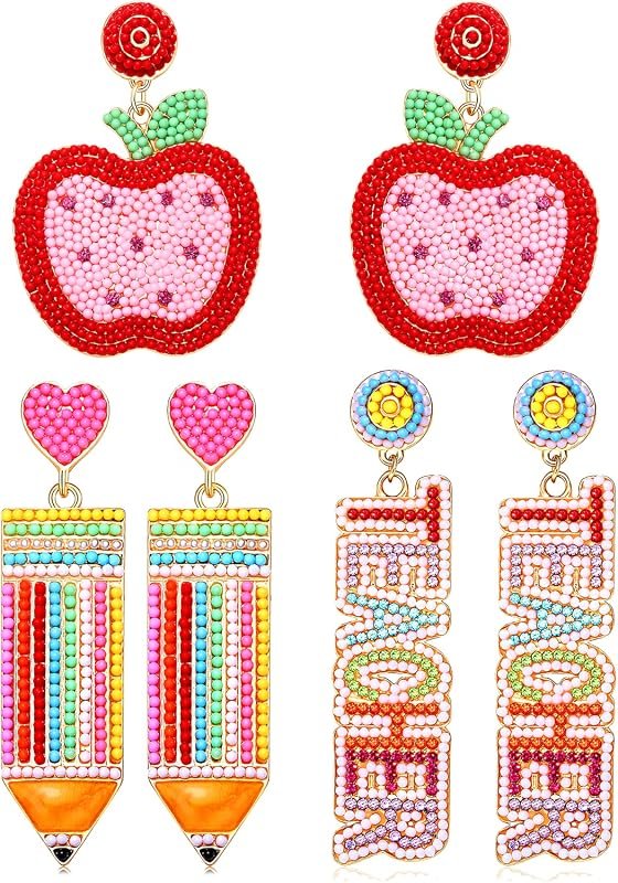 Rhinestone Pencil Earrings