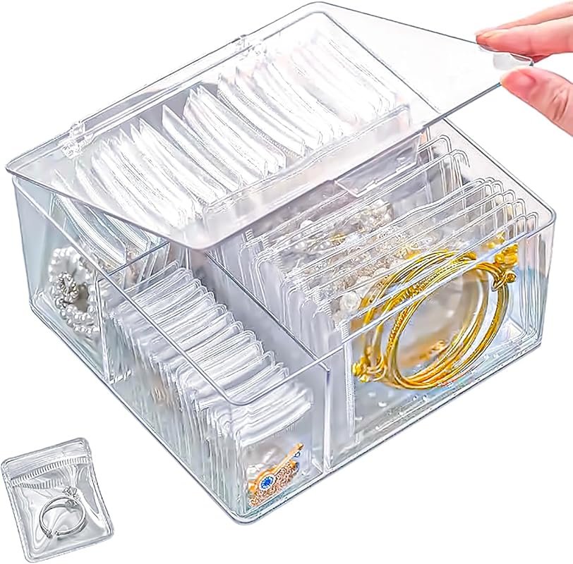 HomePekite 4-in-1 Acrylic Jewelry Organizer