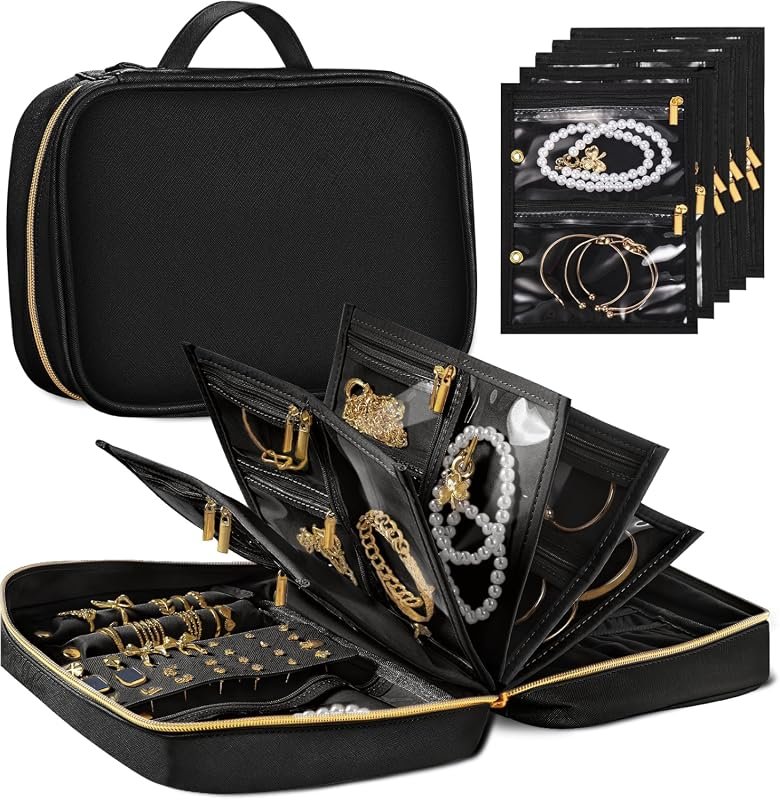Travel Jewelry Organizer Tangle-Free Pouch