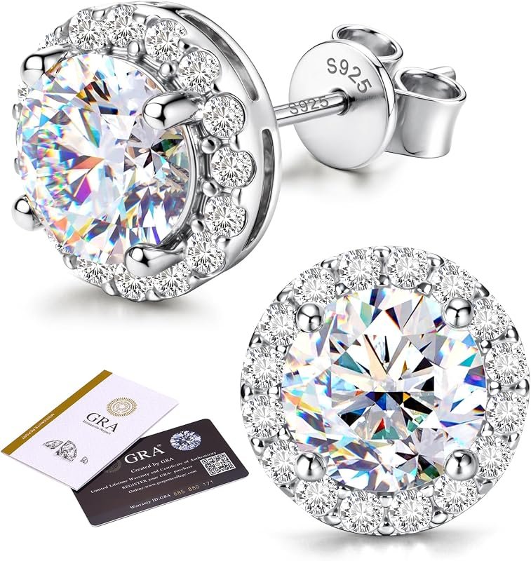 GEMQUEEN Moissanite Halo