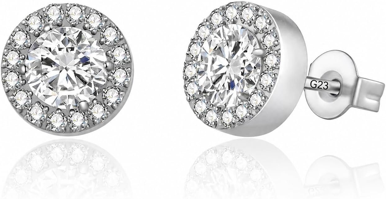 G23 Titanium Stud Earrings